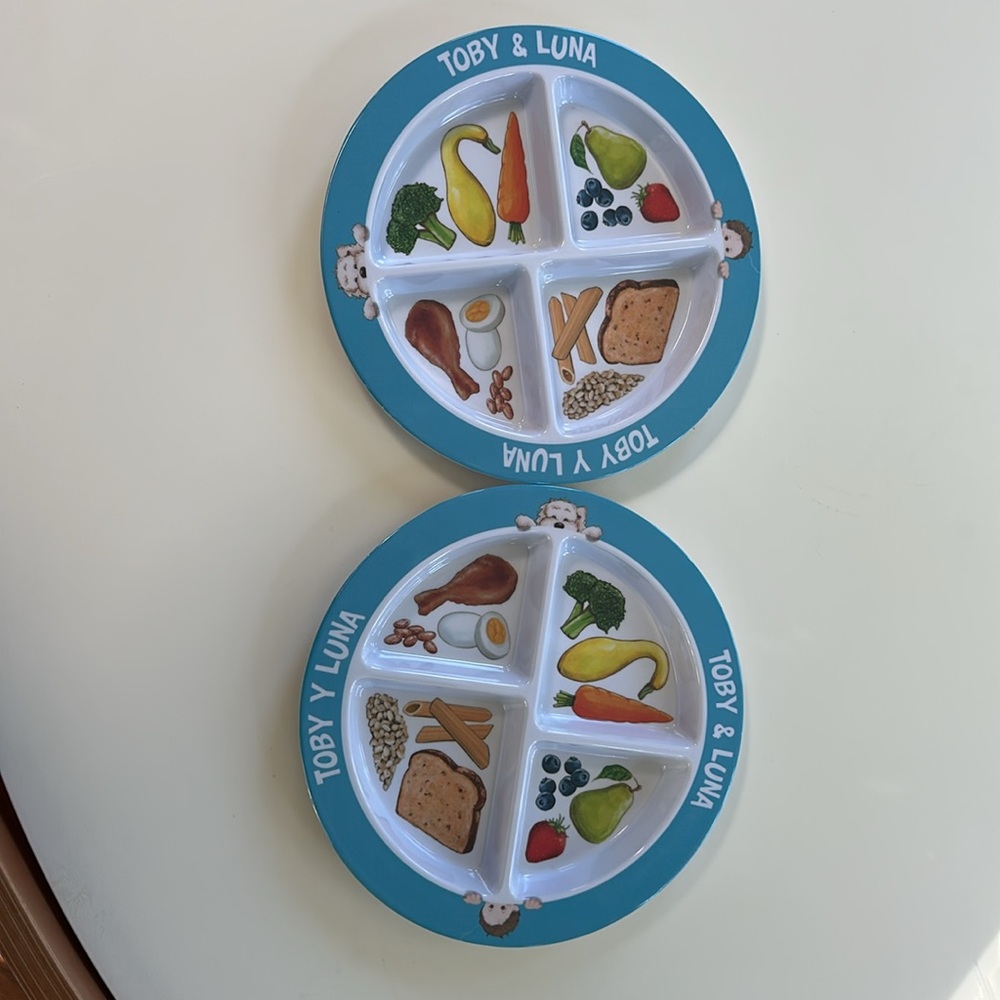 Toby y Luna 2 Toby & Luna Toddler Kids Plates
